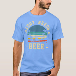 T-shirt Papa A Besoin D'Une Bière Bière Vintage Bières Ret