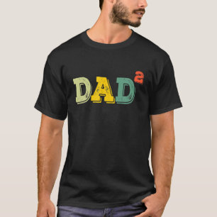 T-shirt Papa A Cuit Papa De 2 Enfants Fête des pères Par