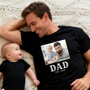 T-shirt Papa a établi la photo de typographie