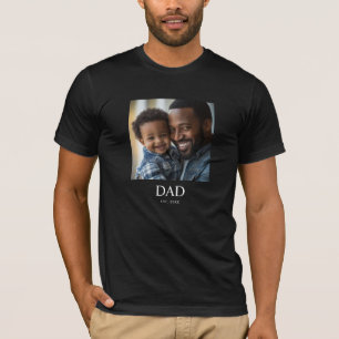 T-shirt Papa a fondé une photo simple