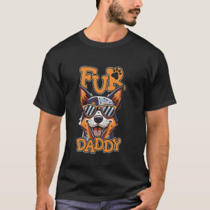 T-shirt Papa à fourrure père animal - Race Chien de bétail