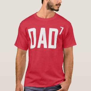 T-shirt Papa à la puissance septième 7ème cadeau pour enfa