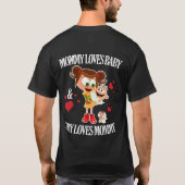 T-shirt Papa aime bébé (Dos)