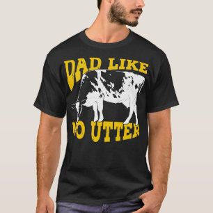 T-shirt Papa Aime Pas Utter Bétail Agriculture Vache Fermi