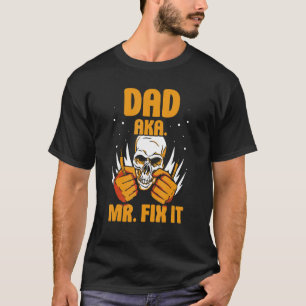 T-shirt Papa alias Monsieur Fix It Bricoleur Réparation Br