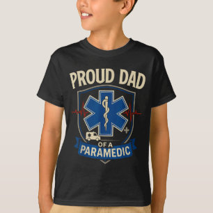 T-shirt Papa ambulancier Papa fier d'un ambulancier