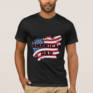 T-shirt Papa américain