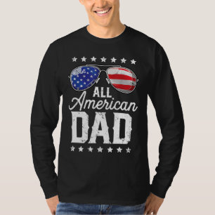 T-shirt Papa américain 4 juillet Fête des pères Hommes pap