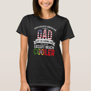 T-shirt Papa américain portugais Fête des pères Portugal