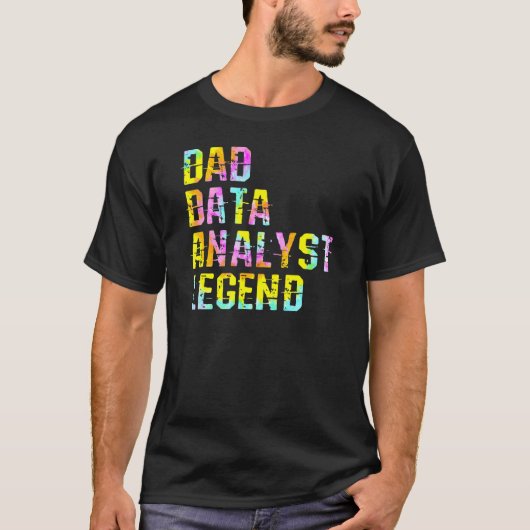 T-shirt Papa Analyste de données Scientifique Légende Anal (Devant)
