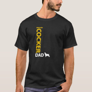 T-shirt Papa anglais de cocker