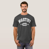 T-shirt Papa anglais de mastiff (Devant entier)