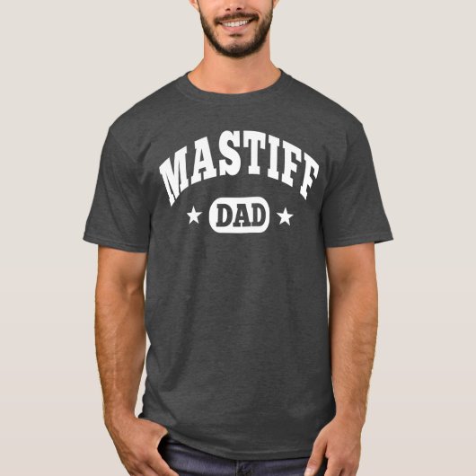 T-shirt Papa anglais de mastiff (Devant)