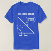 T-shirt Papa Angle Mathematics Teacher Étudiant Funny Geom (Design devant)