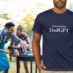 T-shirt Papa Anniversaire Drôle - Propulsé Par PapaGPT - B