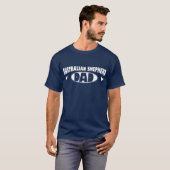 T-shirt Papa australien de berger (Devant entier)