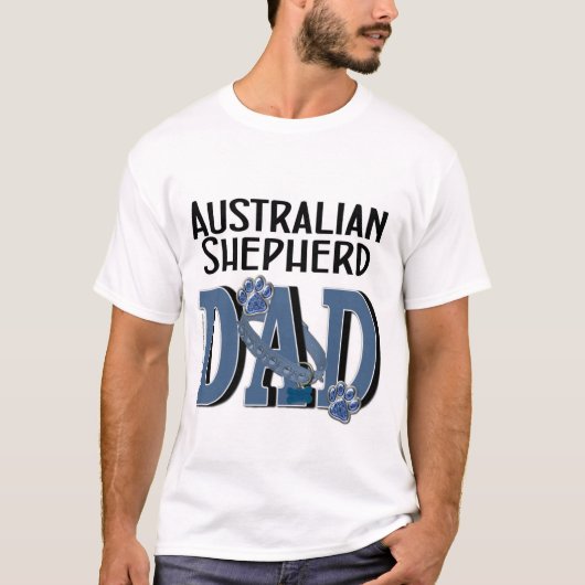 T-shirt PAPA australien de berger (Devant)