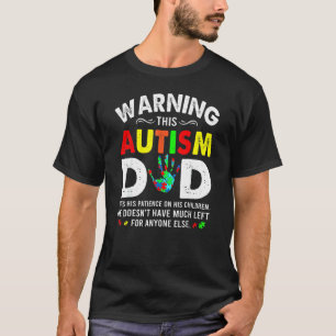 T-shirt Papa autiste utilise la patience avec ses enfants