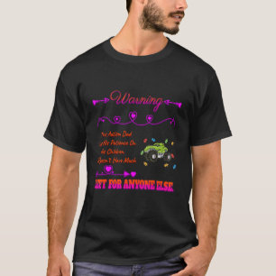 T-shirt Papa autiste utilise sa patience sur l'humour sarc