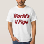 T-shirt Papa avec texte bordeaux (Devant)