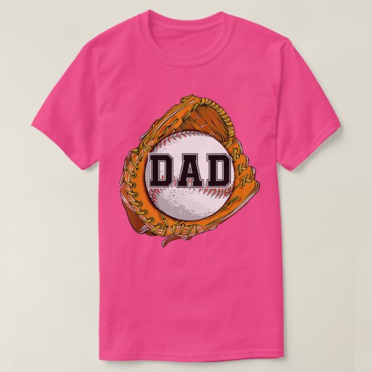 T-shirt Papa base-ball Catch Glove (Design devant)