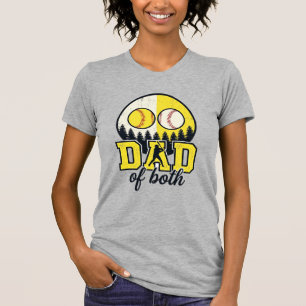 T-shirt Papa Baseball Softball des Deux Conception Vectori