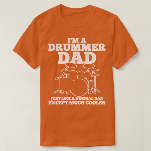T-shirt Papa batteur (Design devant)