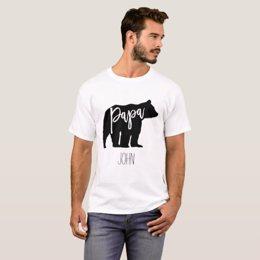 T-shirt Papa Bear (Devant entier)