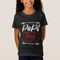 PAPA BEAR Buffalo Plaid Flannel Fête des pères Cad