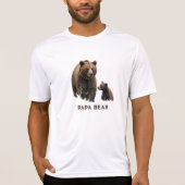 T-shirt *~* PAPA BEAR Cub Fête des pères cadeau AP86 (Devant)