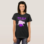 T-shirt Papa Bear Epilepsy Awareness Mois Purple Ribbon G (Devant entier)