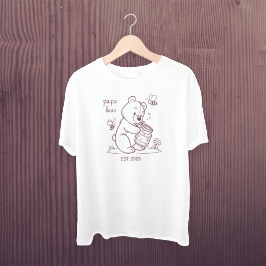 T-shirt Papa Bear Est 2025