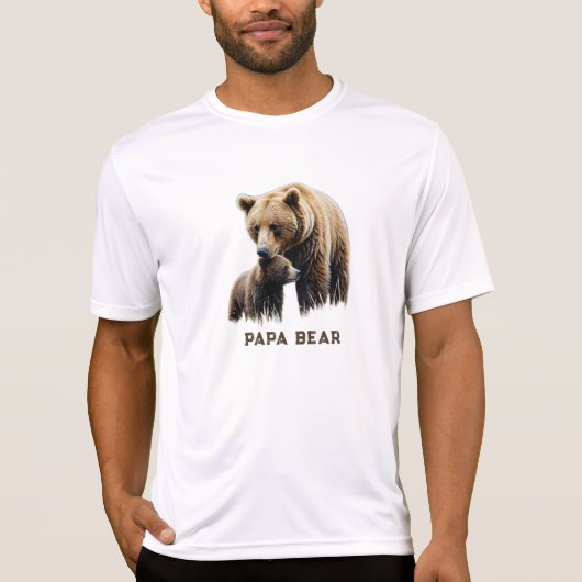 T-shirt *~* PAPA BEAR Fête des pères Cadeau AP86 (Devant)