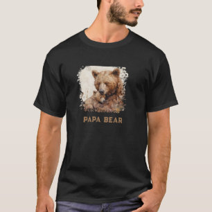 T-shirt *~* PAPA BEAR Fêtes des pères Cadeaux Cub Art AP86