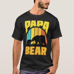 T-shirt Papa Bear Great For Papa Père Père Grand-père Père