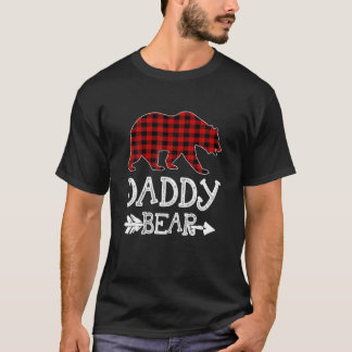 T-shirt Papa Bear Noël Noël Noël Noël Pajama Rouge Rouge P