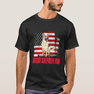 T-shirt Papa Berger Allemand Drapeau Américain 4 Juillet C