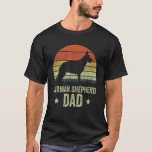 T-shirt Papa Berger Allemand Pour Hommes Rétro Chien de Be