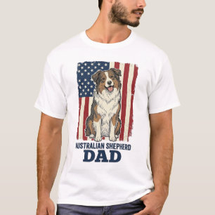 T-shirt Papa Berger Australien Patriotique Vecteur Vintage