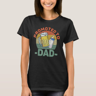 T-shirt Papa Bier Und Baby Die Reise Débutant Premier Père