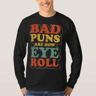 T-shirt Papa Blague Est Comment Les Yeux Roulent Mauvais P