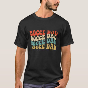 T-shirt Papa Bocce Rétro Vintage Fan de joueur de boule