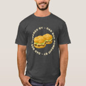 T-shirt Papa Bod Alimenté Par Burgers (Devant)