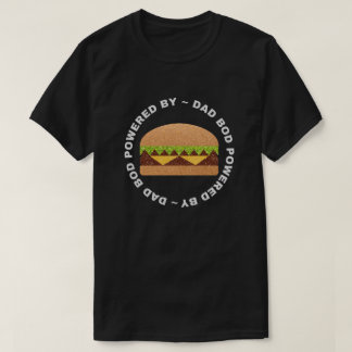 T-shirt Papa Bod Alimenté Par Burgers Parties scintillant