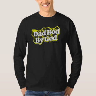 T-shirt Papa Bod By God Minimalisathers Day Vintage 80s