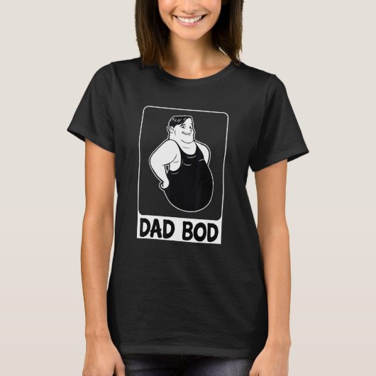 T-shirt Papa Bod Funny Papa Papa Bod Graphique (Devant)
