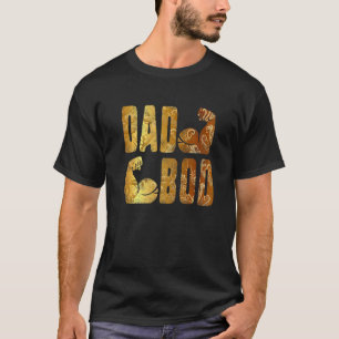 T-shirt Papa Bod Muscle Construction Salle de gym Golden P