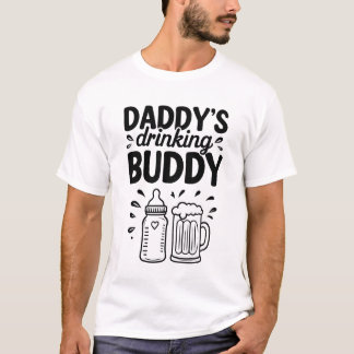 T-shirt Papa boit Buddy | Drôle cadeau de fête du Père
