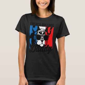 T-shirt Papa Bouledogue Français Vintage Bouledogue Franç