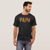T-shirt Papa Brick Builder Blocks Master Builder (Devant entier)